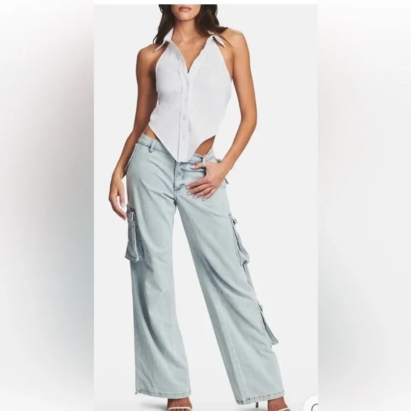 Ser.o.ya Retrofete NWT Samira Low Rise Cargo Pants Free Peoplesize 29